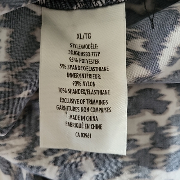 Denver Hayes Women's Dress Size XL Molded Bra Side Zipper Animal Print - Picture 8 of 12